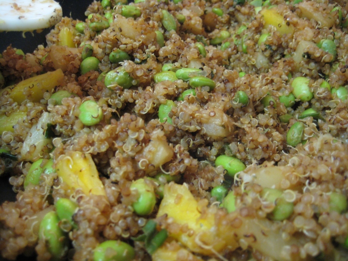 finished Thai fried quinoa