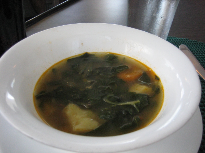 soup with greens